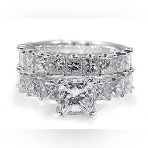 Princess Ana Elegant S925 Silver Women's Ring Set